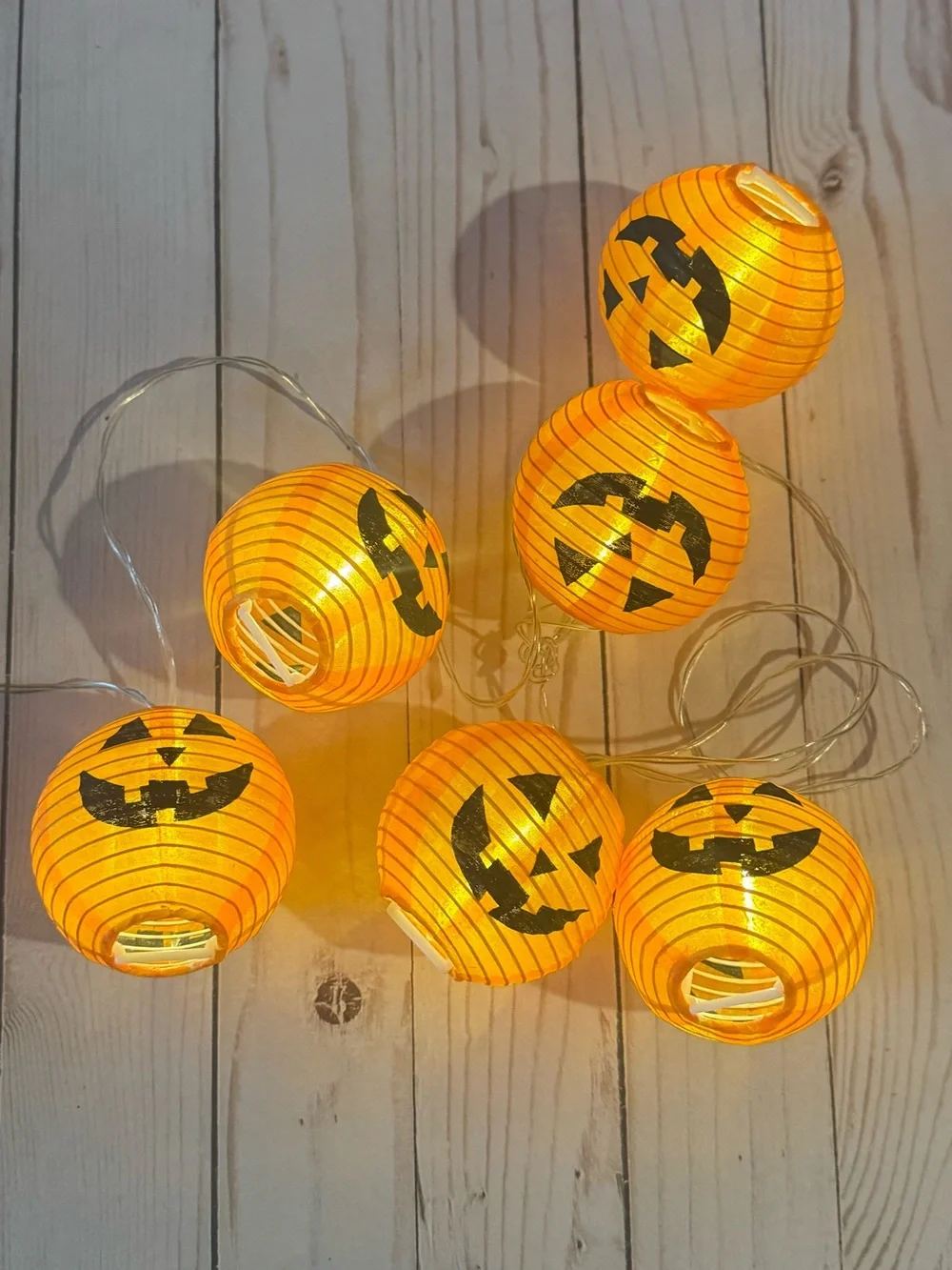Jack-O-Lantern paper lantern party lights